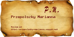 Przepolszky Marianna névjegykártya